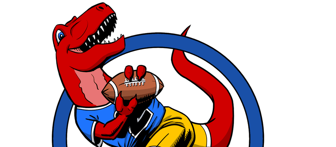 Drawing T-Rex Playing American Football